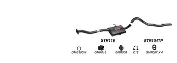 Redback Exhaust 2 1/2" Cat Back System for Holden Commodore (04/1995 - 08/1997), Calais (04/1995 - 1997) - Brixton 4x4 - Buy Online Now!